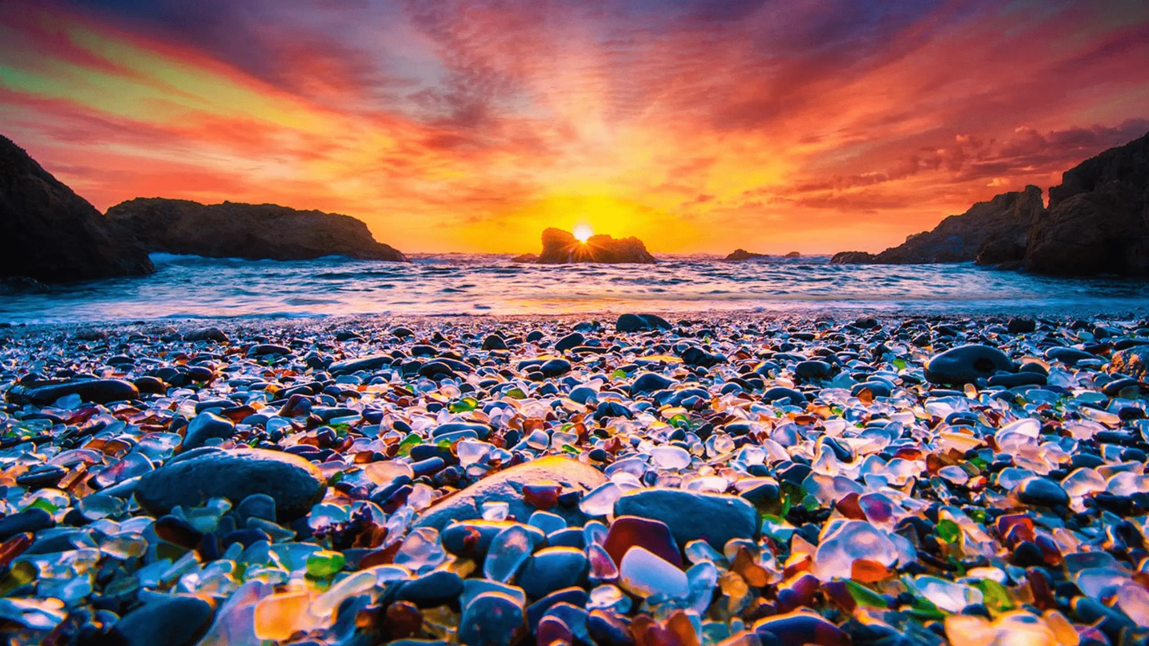 Glass Pebble Beach Wonders: Shores of Transformed Splendor